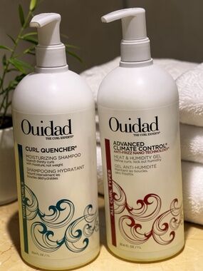Ouidad Curl Quencher Set 💛 Shampoo + Humidity Control Gel 33.8 oz